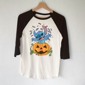 Disney Brand Stitch Pumpkin Candy Tee